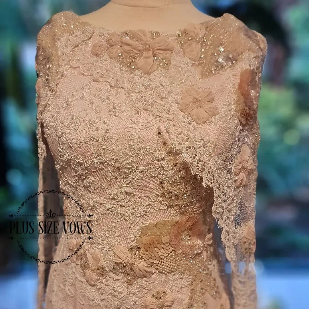 

Женские вечерние платья больших размеров Vows по индивидуальному заказу, кристаллы ручной работы, кружевное платье для выпускного вечера с цветочным принтом, бисер и блестки, вечерние платья с разрезом