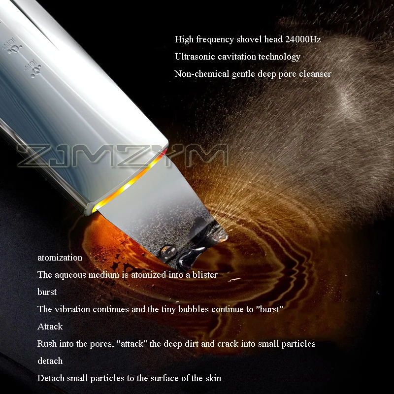 피부 긁기 기계, 블랙헤드 제거 삽, 초음파 필링 기계, 각질 및 모공 청소, 미용 장비 수입