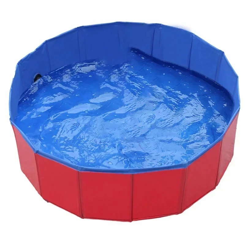 Pet Bathtubs, Mobile Folding Pools For Large And Small Dogs, And Pool Cleaning Supplies