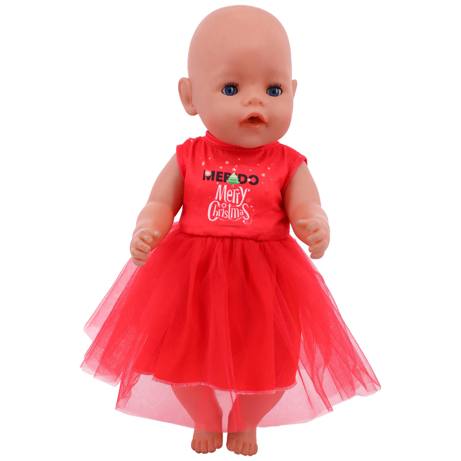 Red Reborn Doll Clothes Shoes Accessories Fits 18 Inch American&43Cm Baby Born New Doll Our Generation Girl`s Christmas Toy Gift