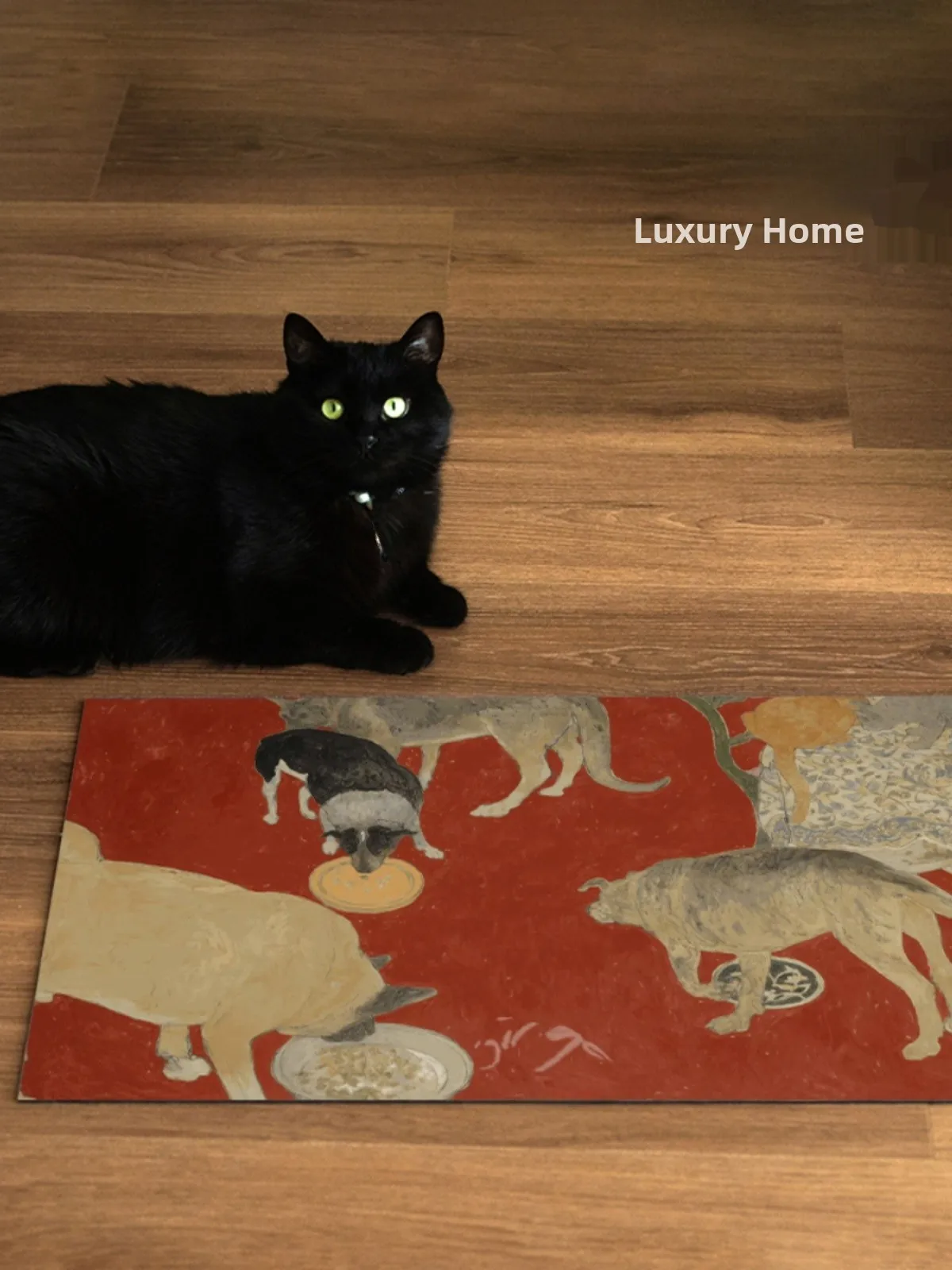 

Художественный коврик для ванной с эффектом масляной живописи, быстросохнущий, противоскользящий, силиконовый, в форме дерева, для спальни, прихожей, винтажный коврик для ног