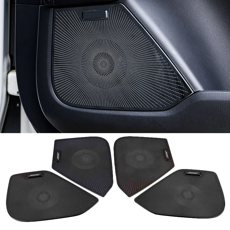 For MAZDA CX-8 2017 2018 2019 Car Styling Door Gate Loudspeaker Sound Chrome Pad Cover Trim Frame Sticker Interior Accessories