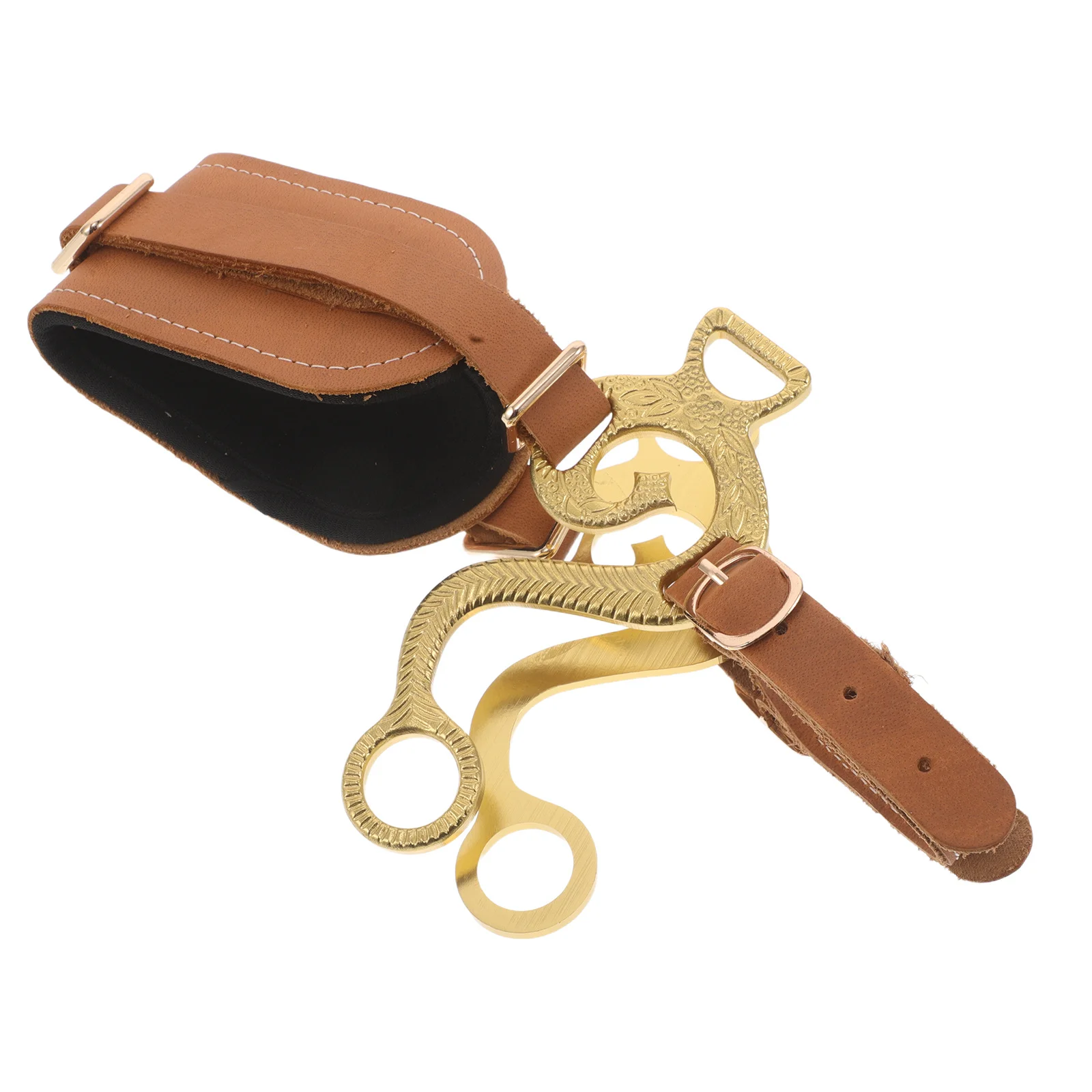 Cómoda brida de caballo ajustable sin broca: equipo de equitación acolchado de PU para un control mejorado en competición de entrenamiento y al aire libre