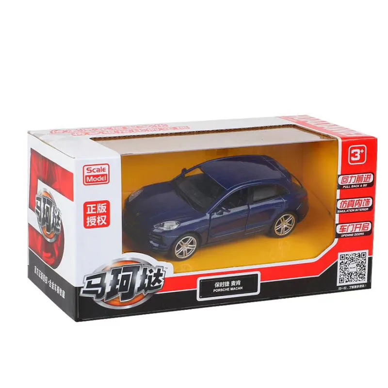 1:36 Porsche MACAN SUV High Simulation Alloy Diecast Car Model Toy With Pull Back For Children Gifts Toy Collection F244