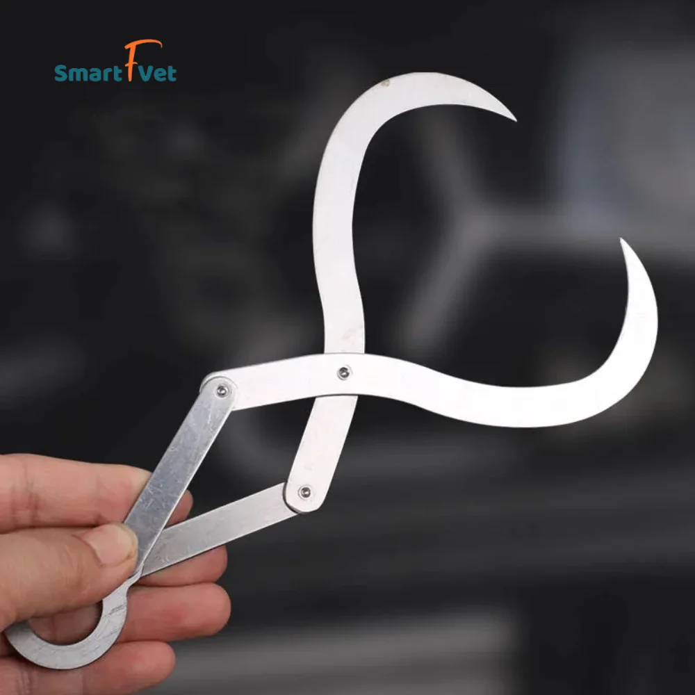 SmartFvet HV-MDT Veterinary Obstetric Hook Stainless Steel Instruments for Sheep breeding