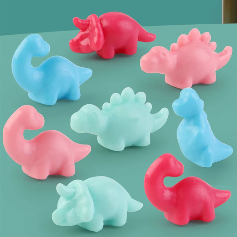 Dinosaur Figure Grabber Capsule Toy Mini Catch Fish Claw Machines Anti Stress Fidget Gift Prize Fun Toy for Kid Adult Tiny Stuff