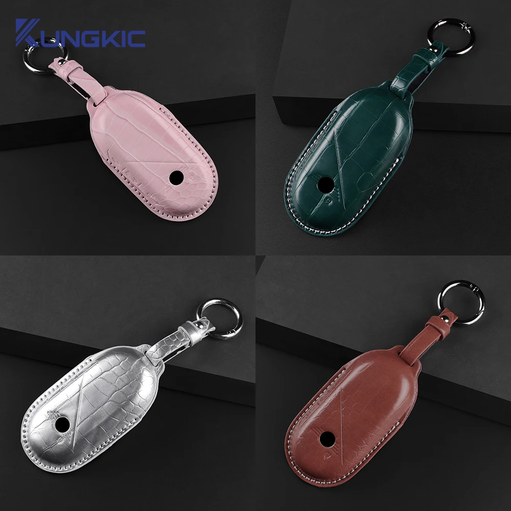 

For BMW MINI J01 J05 U25 F65 F66 2024 Key Protection Cover Leather Car Remote Key Case Cover Shell Accessories Styling
