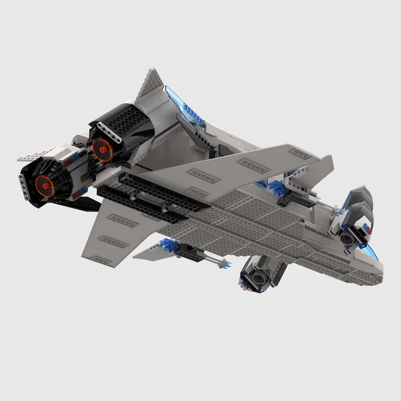 Star Movie Moc Mattoni da costruzione Polizia spaziale Stazione di comando mobile Tecnologia di costruzione Blocco modulare Giocattolo fai da te Regali di festa