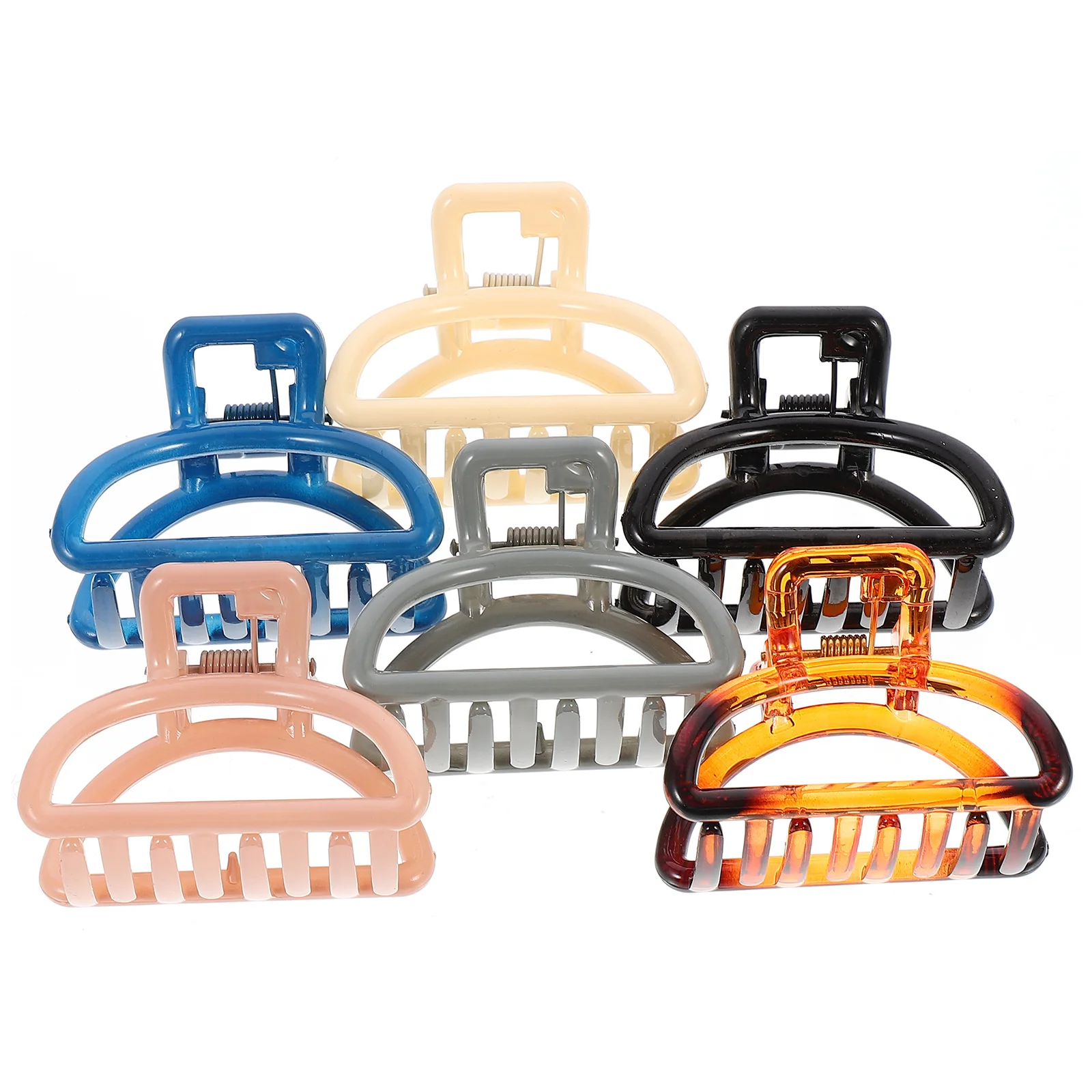 

6pcs Small Claw Clip For Women Fashion Hair Accessories Ponytail Holder Jaw Clamp Barrette Durable Hair Styling Tool