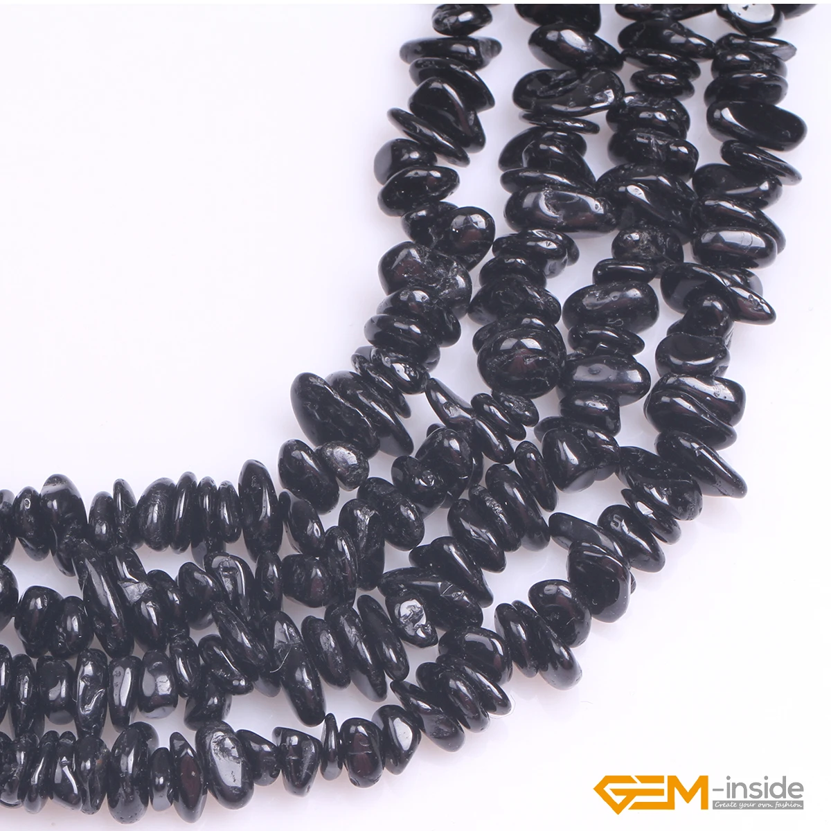 7x13mm Freeform Black Tourmaline Beads Natural Stone Beads DIY Loose Bead For Jewelry Making Strand 15 Inches Wholesale