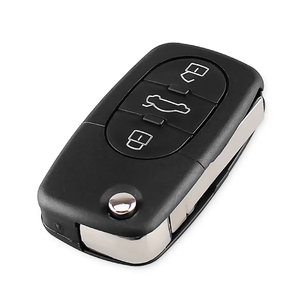 Dandkey 2/3 pulsanti Flip pieghevole Remote Smart Car Key Shell Case per Volkswagen VW Golf Passat MK4 Polo T5 Skoda Beetle