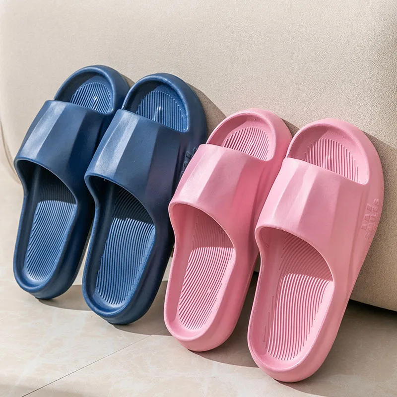 Slippers Women Shoes Home Non-Slip Wear-Resistant Lightweight Comfortable Bathroom Slippers Men Shoes Personalized deodorization