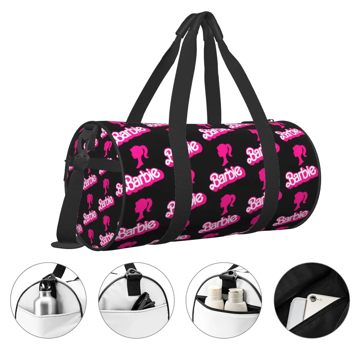 Barbie-Sac de sport léger avec poche pour femme, sac de sport, fitness, yoga, fille