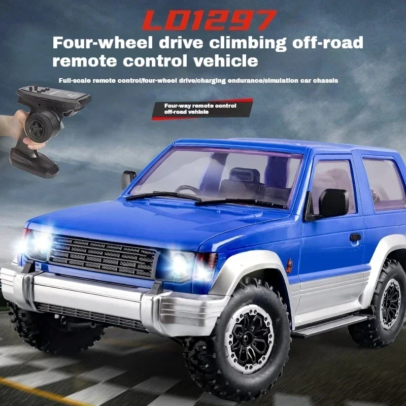 

LDRC 1/14 LD1297 RC автомобиль с дистанционным управлением и освещением, автомобиль с переменной скоростью, полный привод, гоночная модель игрушки, подарок для мальчика