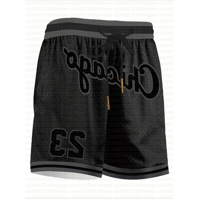 NO.23 Black Basketball Shorts Summer Breathable Loose Y2K Oversized Leisure Suitable Fitness Exercise Training Shorts