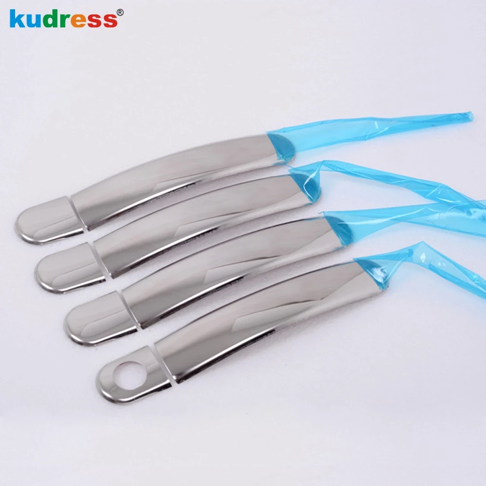 For VW For Volkswagen Golf 4 Jetta4 Mk4 Passat B5 Bora polo  skoda octavia 4pcs Stainless Steel Chrome Door Handle Cover
