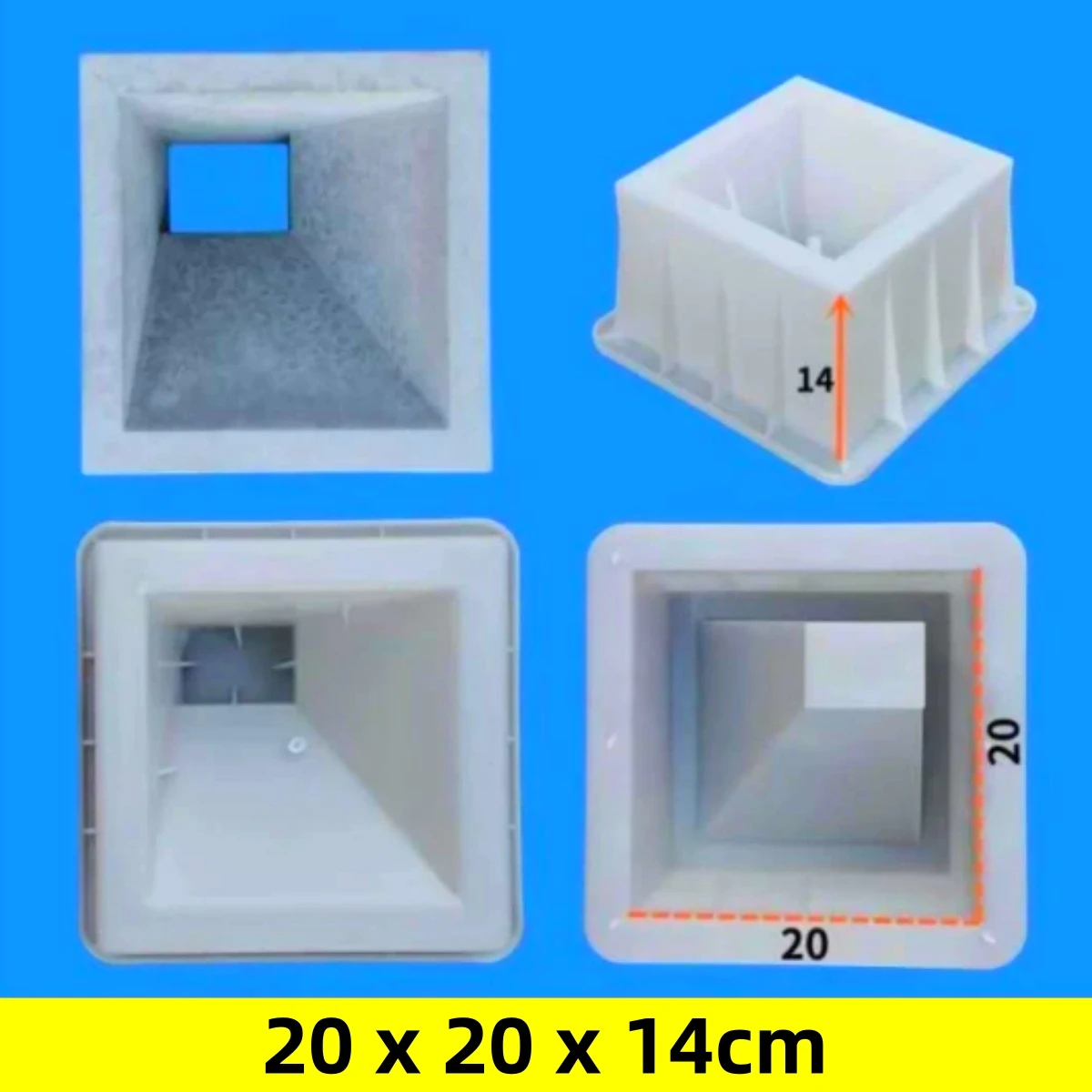 الاسمنت العتيقة قالب الطوب المجوف 26*20*7.3 سنتيمتر نحت المضادة للانزلاق ملموسة البلاستيك رصف قالب الاسمنت التسوية مجرفة رصف أدوات #5