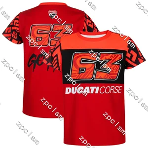 Moto GP Francesco Bagnaia 3D Printed Motorcycle T -Shirt Herrenkleidung Radsporthemd Ducati 2024 Team T -Shirt Radsport 9 Hauptverkaufs Ducati -Kleidung - №9