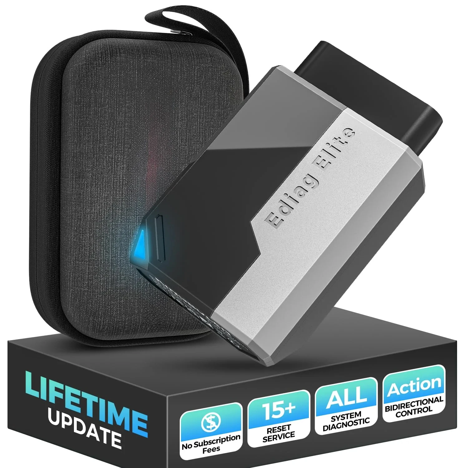 Ediag Elite OBD2 Scanner Car Diagnostic Tools 15 Reset Active Test CANFD FCA Autoauth Lifetime Free Update