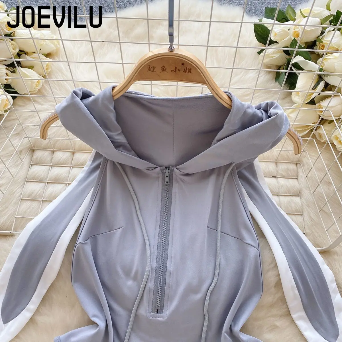 JOVEILU مثير المثيرة مقنعين ارتداءها الأرنب دور اللعب موحدة عارية الذراعين السيدات سر زي الصيف تاريخ الحفلات منامة مغر