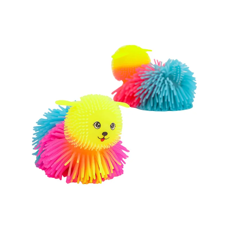 1 pz giocattoli da spremere per cuccioli palla a rilascio luminosa, giocattolo antistress per bambini, palla elastica regali di compleanno giocattolo antistress