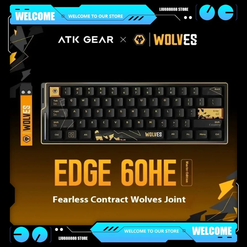 

ATK EDGE 60HE ULTIMATE Esports Magnetic Keyboard - Customized Aluminum Alloy Gaming 8K Ultra Low Latency Gaming Office Keyboard