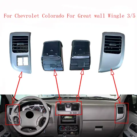 Accessoires de voiture pour Great Wall Wingle 3/5, sortie d'aération pour Isuzu D-Max MU-X Rodeo Holden pour Chevrolet Colorado