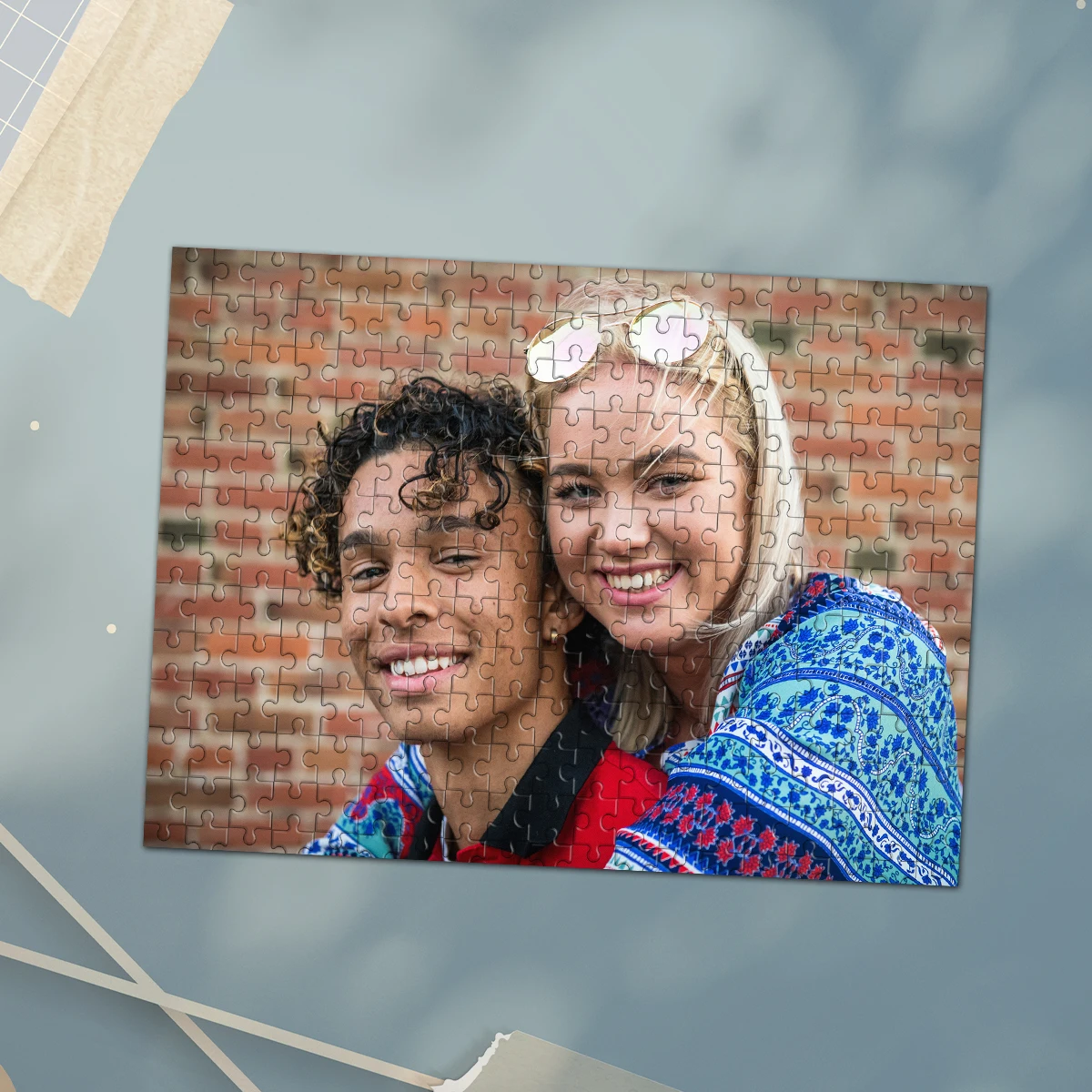 35/300/500/1000pcs Personalized Custom Photo Puzzle Couple photo Creative Commemorative Gift Families Games