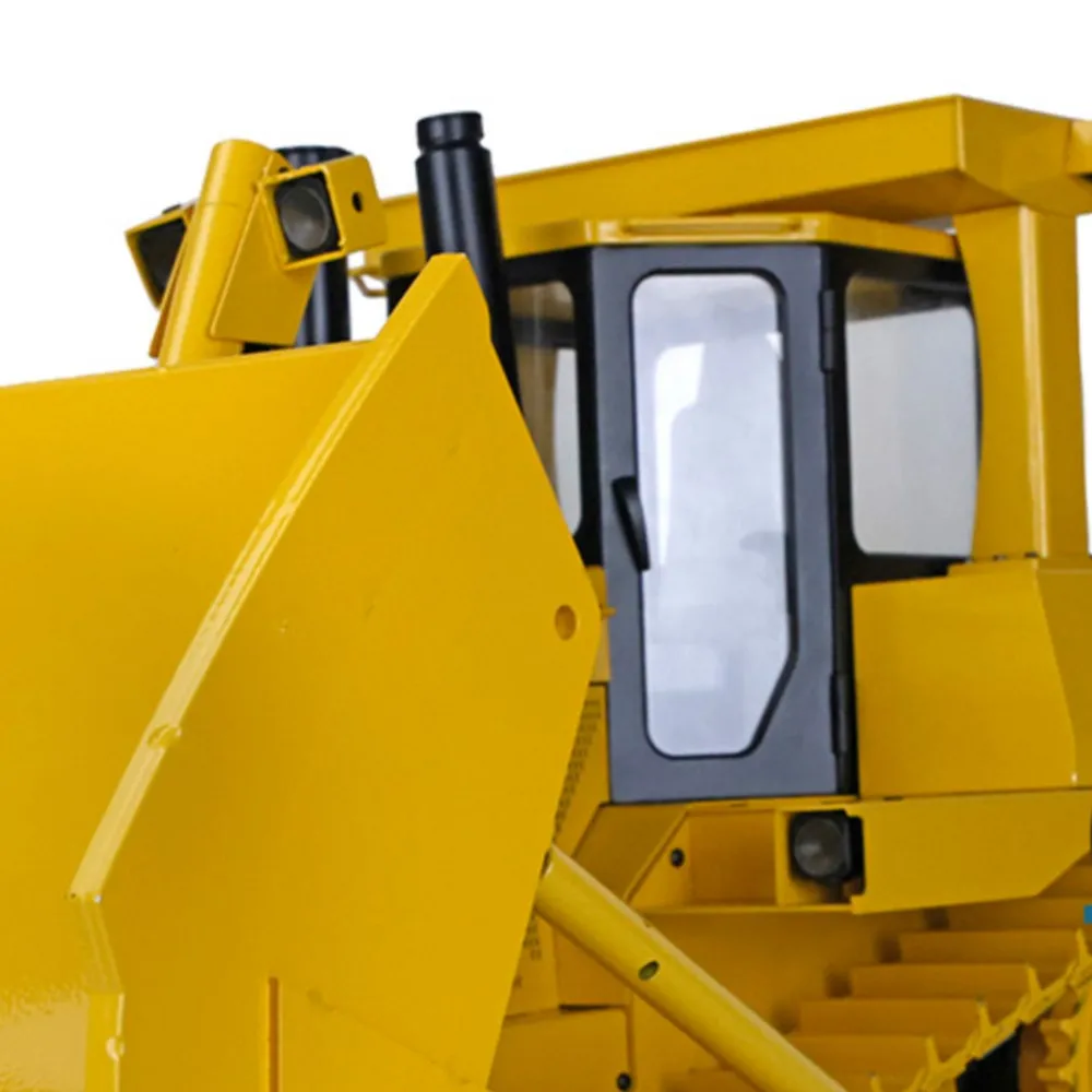 Amerykańska Wyprzedaż Metalowy Buldozer RC 1/14 Hydrauliczny DXR2 Sterowany Radiowo Model D10T Gąsienicowy Buldozer Profesjonalna Symulacja Budowy