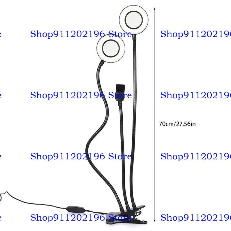 P82A Double Selfie Rings Light With Phone Stand 3 Lighting Type LED Ringlight
