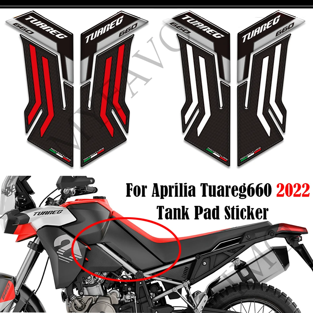 

For Aprilia Tuareg660 Tuareg 660 Motorcycle Stickers Decals Tank Pad Grips Gas Fuel Oil Kit Knee Protector 2022