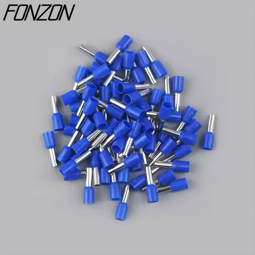 100PCS/pack insulated wire crimp terminals E0508 1008 1508 7508 2508 tubular pressure wire ferrule connectors pin-type connector - Image 10