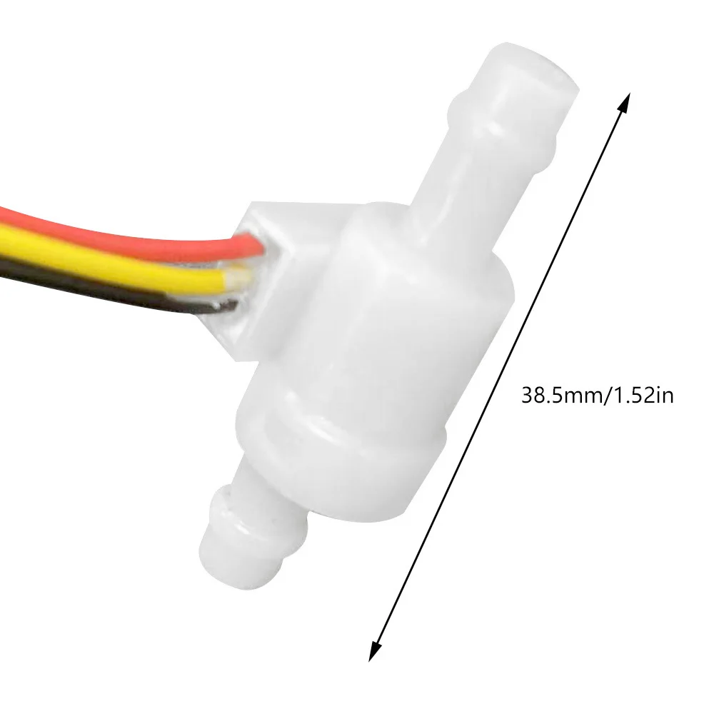 Imagem -03 - Mini Sensor de Fluxo de Água para a Máquina de Café Tamanho Pequeno Interruptor do Medidor de Fluxo de Fluido Sen-hz06d Dc3v 5v 24v 0.05 a 1.5l por Min