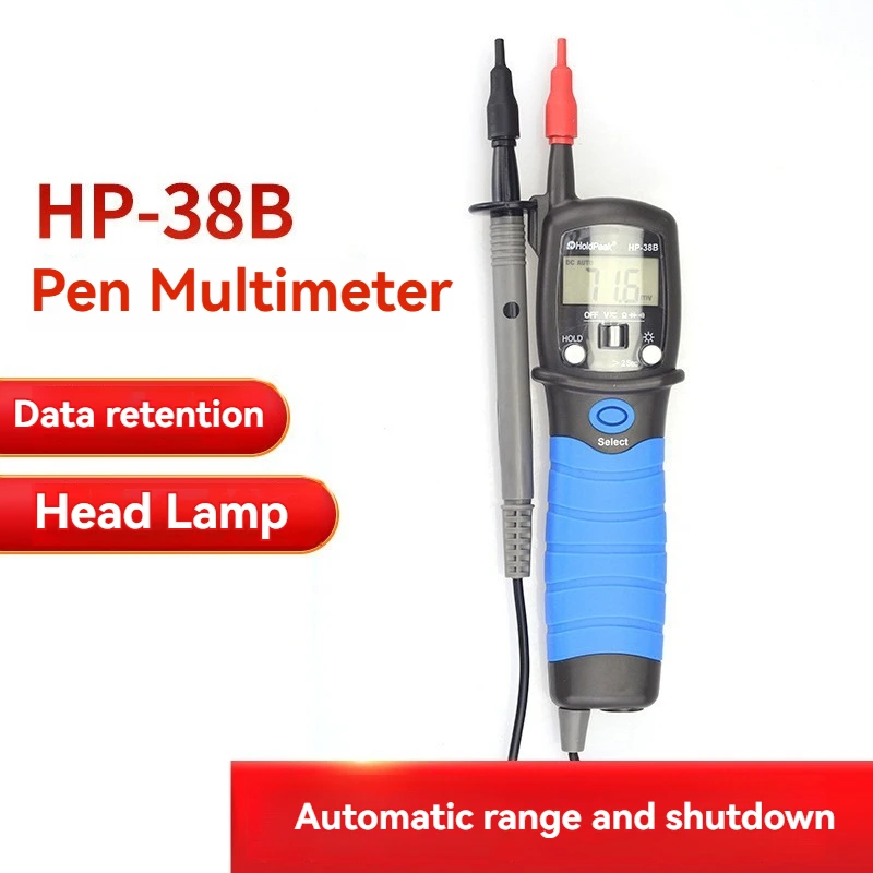 HP-38B Digital Pen Type Multifunctional Digital Multimeter Voltage Digital Display Handheld Resistance Multimeter