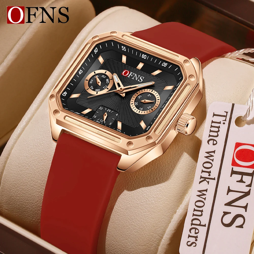 

OFNS Fashion Women's Quartz Watch Distinctive Design Clear Date Minimalist Markers Daily Commuter Female Wristwatch