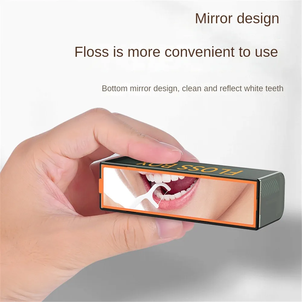 Portable Toothpick Box Compact Convenient Durable Environmental Friendly Toothpick Holder Portable Slide Up To Up Sanitary