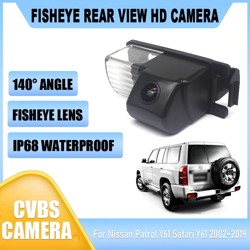 Rear View Camera For Nissan Patrol Y61 Safari Y61 2002~2016 2017 2018 2019 HD CCD Night Vision Reverse Backup Parking Camera