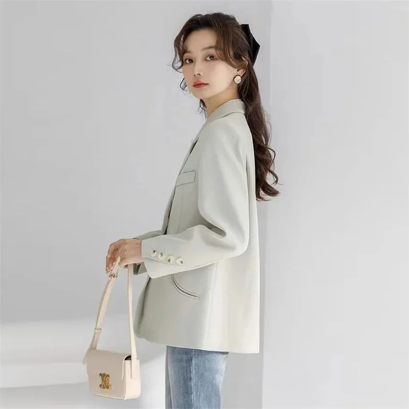 Women Blazer Coat 2024 New Spring Casual Design Sense Niche Temperament Korean Small Stature Suit Jacket For Female Blazer