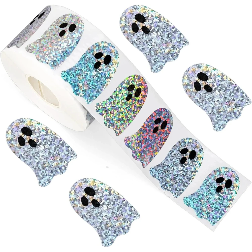Halloween DIY ghost stickers, stickers to create a Halloween party vibe, envelope decoration stickers, packaging labels