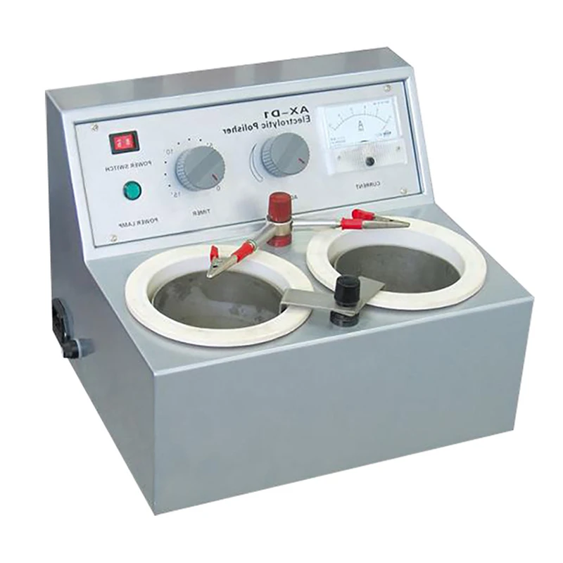 Hot Dental Lab Electrolytic Polisher AX-D1 Equipment Machine For Plaster Model Making Two Water Baths