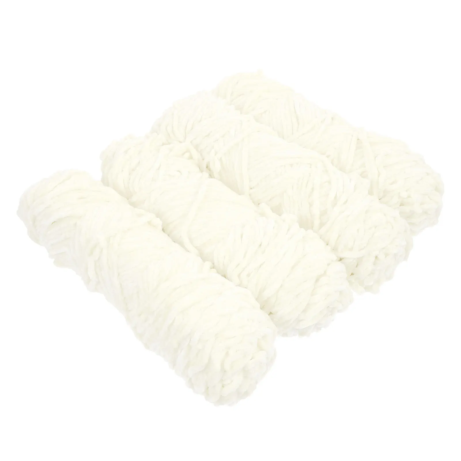 4Pcs Chenille Wool Yarn DIY Hand Knitting Material Soft Thread Scarf Hat Crocheted Warm Thread Material DIY Wool