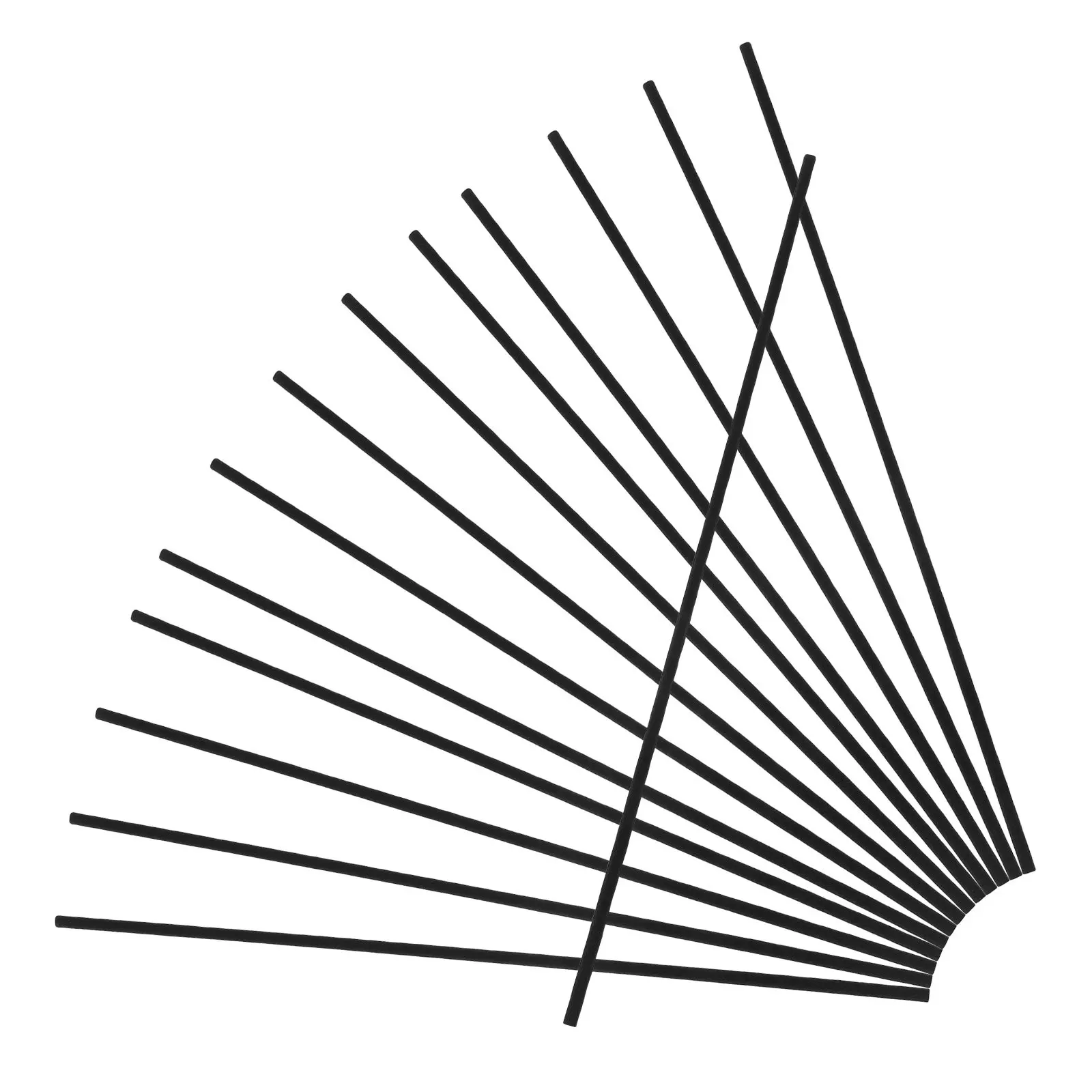 200Pcs Black Fiber Diffuser Reeds 8x0.1 Oil Replacement Scent Sticks for Essential Oil Diffusers Air Freshener Home