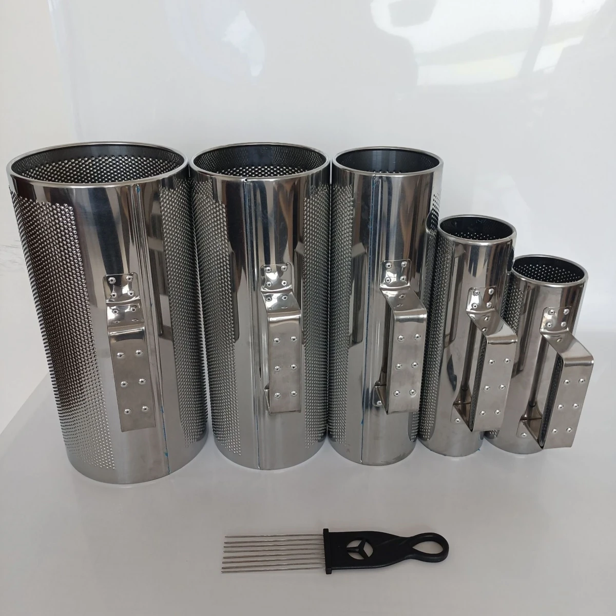 Miwayer Metal Guiro Shaker Stainless Steel Guiro Instruments with Scraper Musical Instruments Latin Percussion Instrume