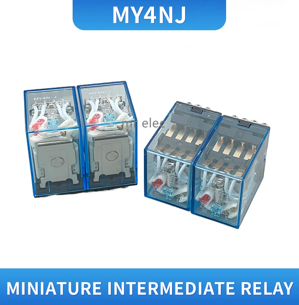 10PCS MY4NJ relay HH54P MY4N-J 14 Pin AC/DC 12V 24V 36V 48V 110V 220V 380V Mini Relay Intermediate Electromagnetic Relay