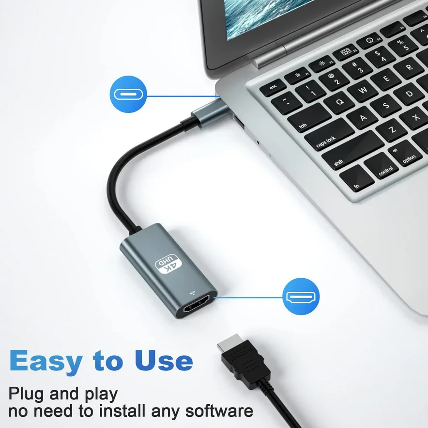 USB Type C Hub For Laptop Adapter PC Computer usb c Dock Station 4k30hz HDMI-compatible Type-C Splitter