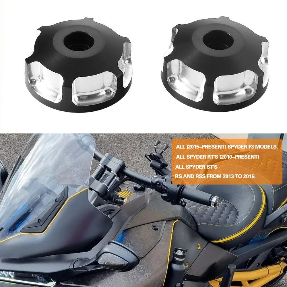 مقود نهاية الوزن المقود القبضات غطاء ل Can-Am Spyder F3 Spyder RT Spyder ST RS RSS مقبض حماية المكونات #4