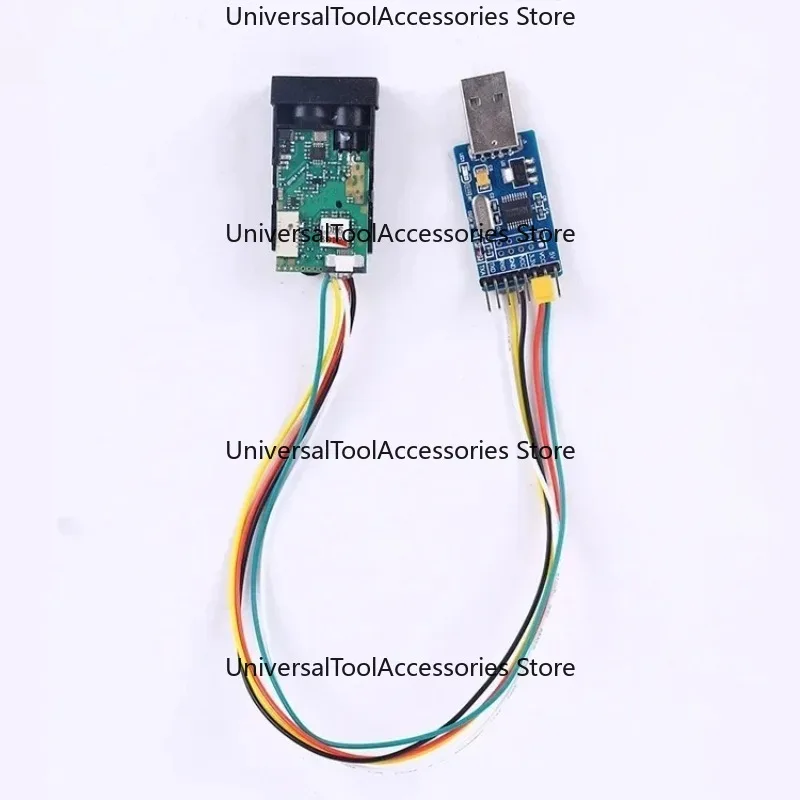 60m Laser Distance Measuring Sensor, Serial Output Laser Range Module with USB Interface