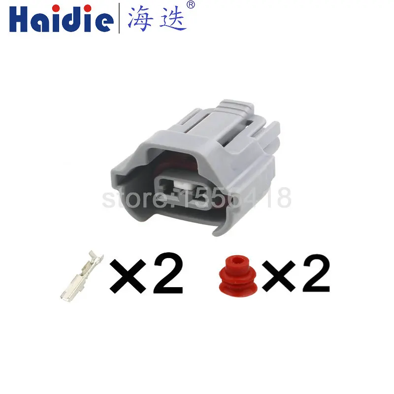 1-100 sets 2 Pin Female Sensor Injector Plug Connector PA847-02127 15316989 NIP 61890670 Nippon Denso Naza