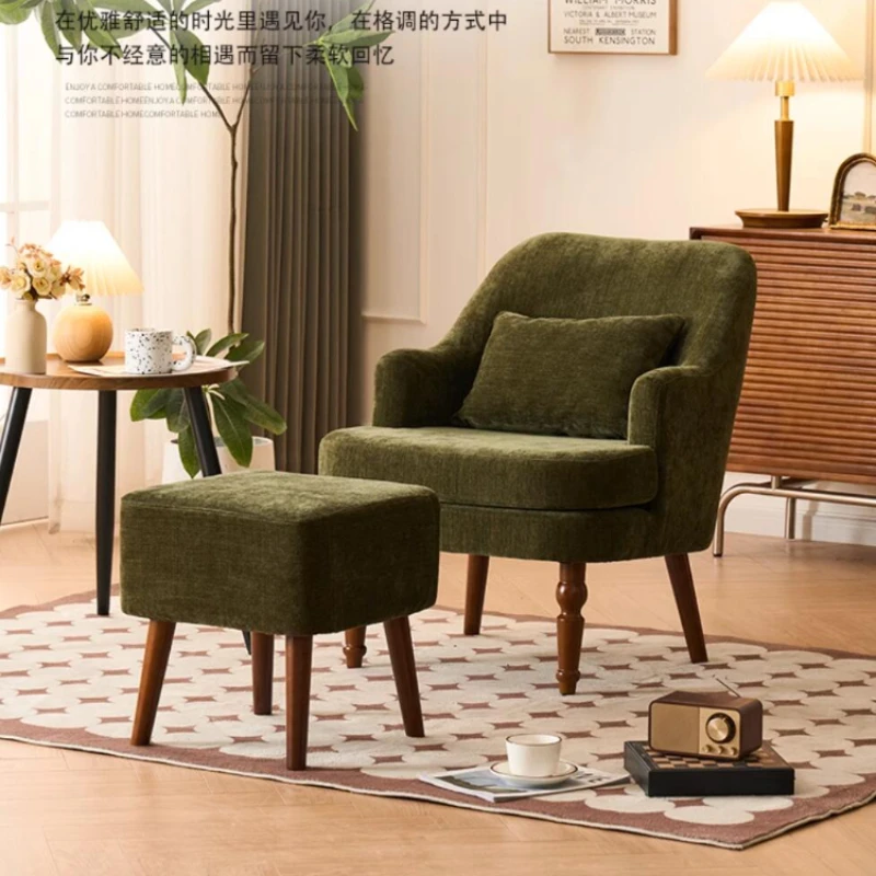 Single Person Sofa Velvet Solid Wood Home Furniture Living Room Universal Minimalism Style Lazy Sofa Chair Combination muebles