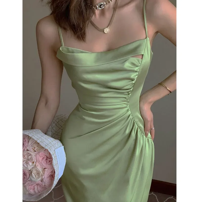 Summer Dresses 2023 New Korean Fashion Women Clothing Elegant And Pretty Dress Formal Evening Long Prom Party Graduation Dresses